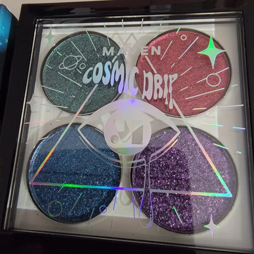 MAVEN BEAUTY Cosmic Drip Eyeshadow Palette Nova High-Intensity Color NIB